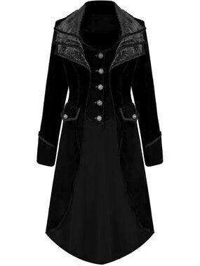 Gothic Victorian Vintage Steampunk Jacket for Women - Medieval Style Outerwear